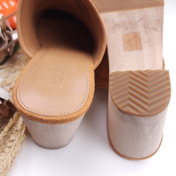 J. CREW Tan Clogs Sz 7½ - Picture 8 of 12